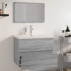 Acheter vidaXL Meubles salle de bain sonoma gris