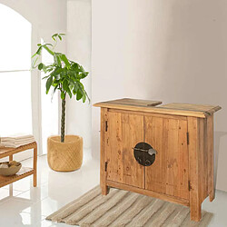 vidaXL Mobilier salle de bain - Bois pin massif