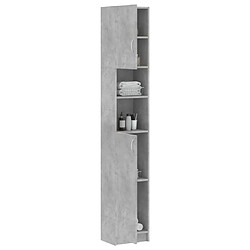 Acheter VIDAXL Armoire salle de bain - Gris Béton