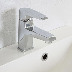 Avis Kiamami valentina Meuble salle de bain simple vasque avec miroir - Gris