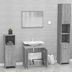 Avis vidaXL Ensemble Sonoma gris
