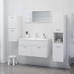 Acheter vidaXL Armoire de salle de bain - Blanc