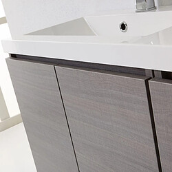 Avis Kiamami valentina meuble salle de bain Manhattan - Gris