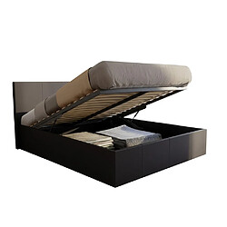 Avis Le Quai Des Affaires Lit coffre 140x190 BARCELONA + 1 sommier / Noir