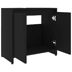 Acheter vidaXL Armoire de salle de bain Noir