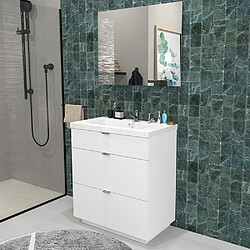 Le Quai Des Affaires Meuble sous-vasque 3 tiroirs MARBELLA 80 cm + vasque / Blanc