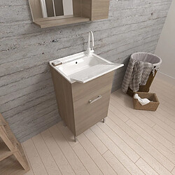 Kiamami valentina Meuble salle de bain - Chêne