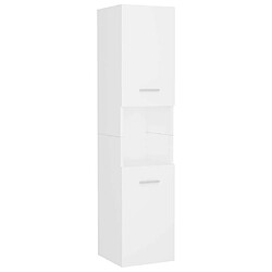 vidaXL Armoire de salle de bain blanc