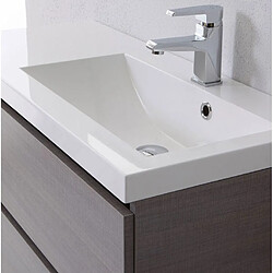 Kiamami Valentina Meuble de salle de bains suspendu 90 cm - Manhattan