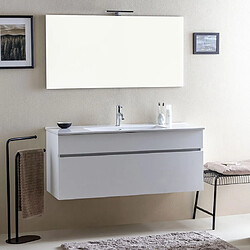 Kiamami valentina meuble salle de bains 120 cm - Gris clair