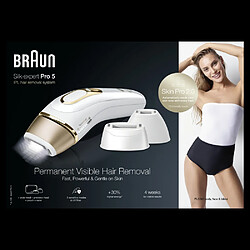 Braun Silk·expert IPL Pro 5 - Blanc/Doré