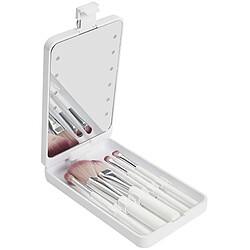 Cosmetic Club Boitier maquillage avec miroir LED et pinceaux