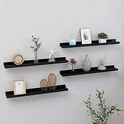 vidaXL 4 pcs - Noir