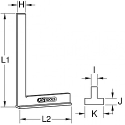 Règle alu & équerre