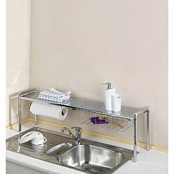 Wenko étagère d'évier simple - Métal chromé 93 cm