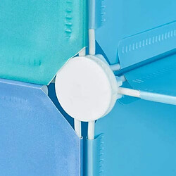 Helloshop26 Étagère enfant cube - Bleu