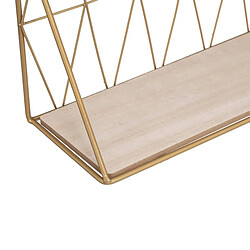 Pegane Étagère murale MDF - Or