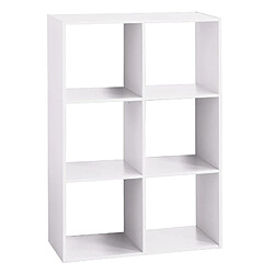 Atmosphera Étagère cube 6 cases - Blanc