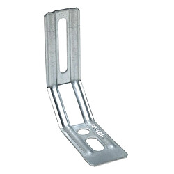 Simpson strong-tie Équerre nervurée décorative Équerre nervurée décorative - Acier galvanisé - Perçage à visser - Trous oblongs - Pour menuiseries bois, PVC, alu et acier