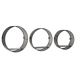 Atmosphera Étagère murale ronde - Noir