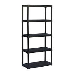 Tood Étagère colonne 5 tablettes - Noir