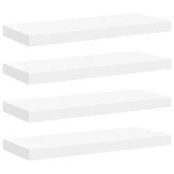vidaXL Étagères Murales Flottantes 4 pcs - Blanc