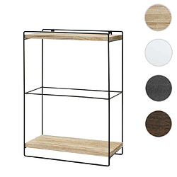 Mendler Étagère murale métal - Marron