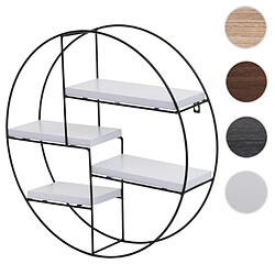 Mendler Étagère murale bois - Blanc