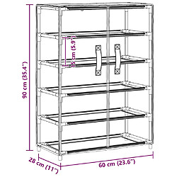 vidaXL Armoire Gris pas cher