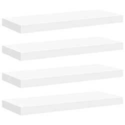 vidaXL Étagères Murales Flottantes 4 pcs - Blanc