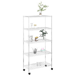 Avis vidaXL Étagère de rangement Chrome