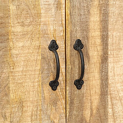 Helloshop26 Bibliothèque 180 cm bois de manguier