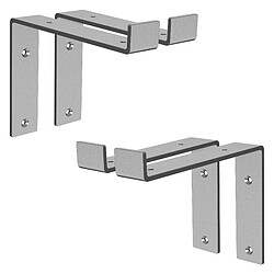 Ml-design supports d'étagère murale - Gris