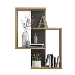 MES Étagère design - Chêne et Anthracite