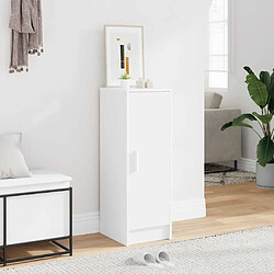 vidaXL Armoire à chaussures Blanc aggloméré