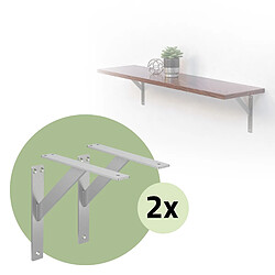 Ml-design Support d'étagère mural - Argent