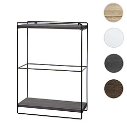Mendler Étagère murale métal - Gris