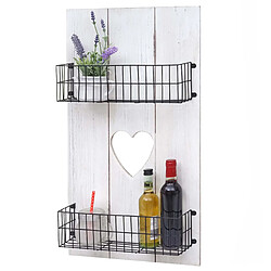 Mendler Étagère murale romantique - Blanc
