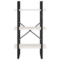 Helloshop26 Étagère rangement design bois de pin - Blanc