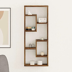 Étagère murale vidaXL chêne fumé