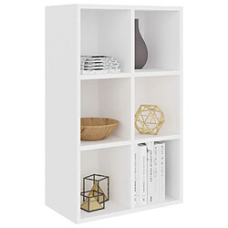 Acheter Atmosphera Etagère 6 Cases Mix - P. 32 cm x H. 100,5 cm - Blanc