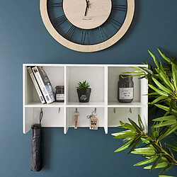 The home deco factory Étagère murale cuisine cube - Blanc