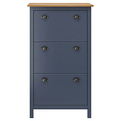 vidaXL Armoire à chaussures Hill Gris