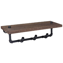 Mendler Étagère murale garde-robe - Marron