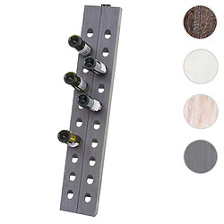 Étagère Murale 4 étagères Métal-bois 45x45x11cm Brun Foncé