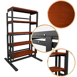 Blumie Étagère modulable industrielle - Noir pas cher