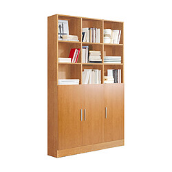 Pegane Étagère bibliothèque cube - Merisier