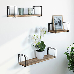 Idmarket Market Étagères murales design LILY