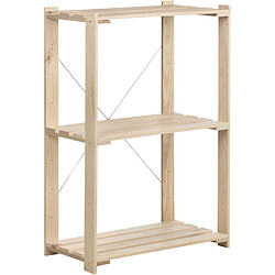 Astigarraga Étagère colonne pin massif - Beige