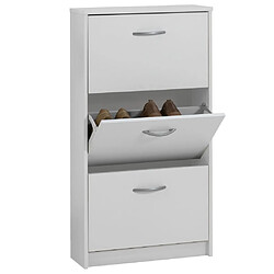 FMD Armoire à chaussures Blanc